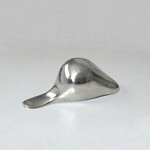 Vintage 80’s Hoselton Canadian Shiny Beaver - Aluminum Sculpture #1201